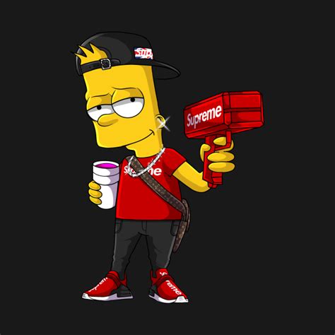 supreme bart simpson hoodie